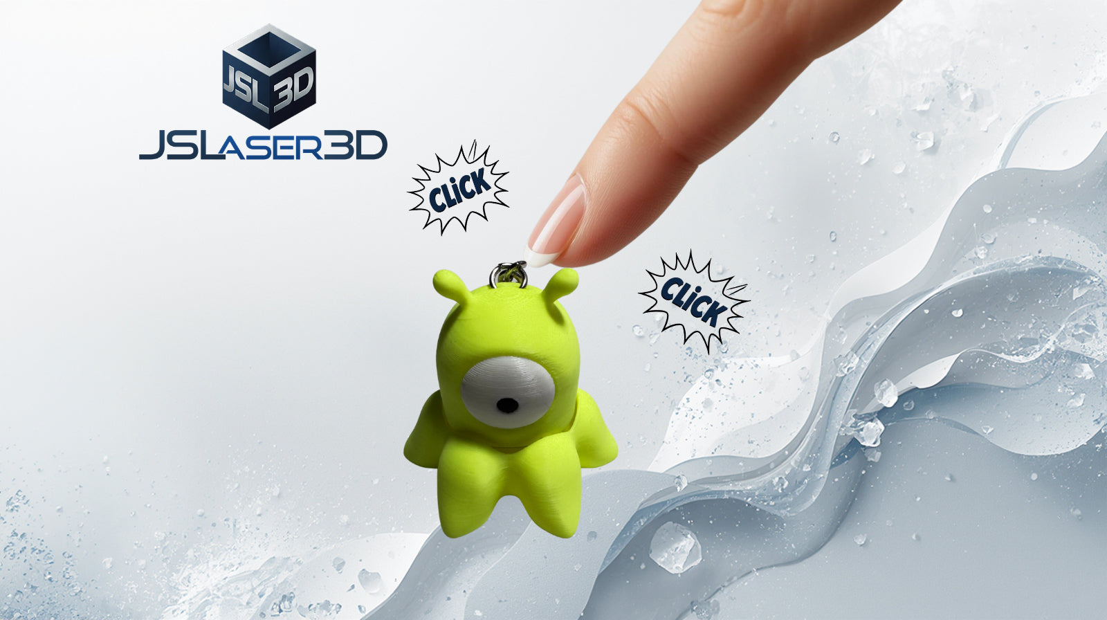 Alien Clicker Keychain