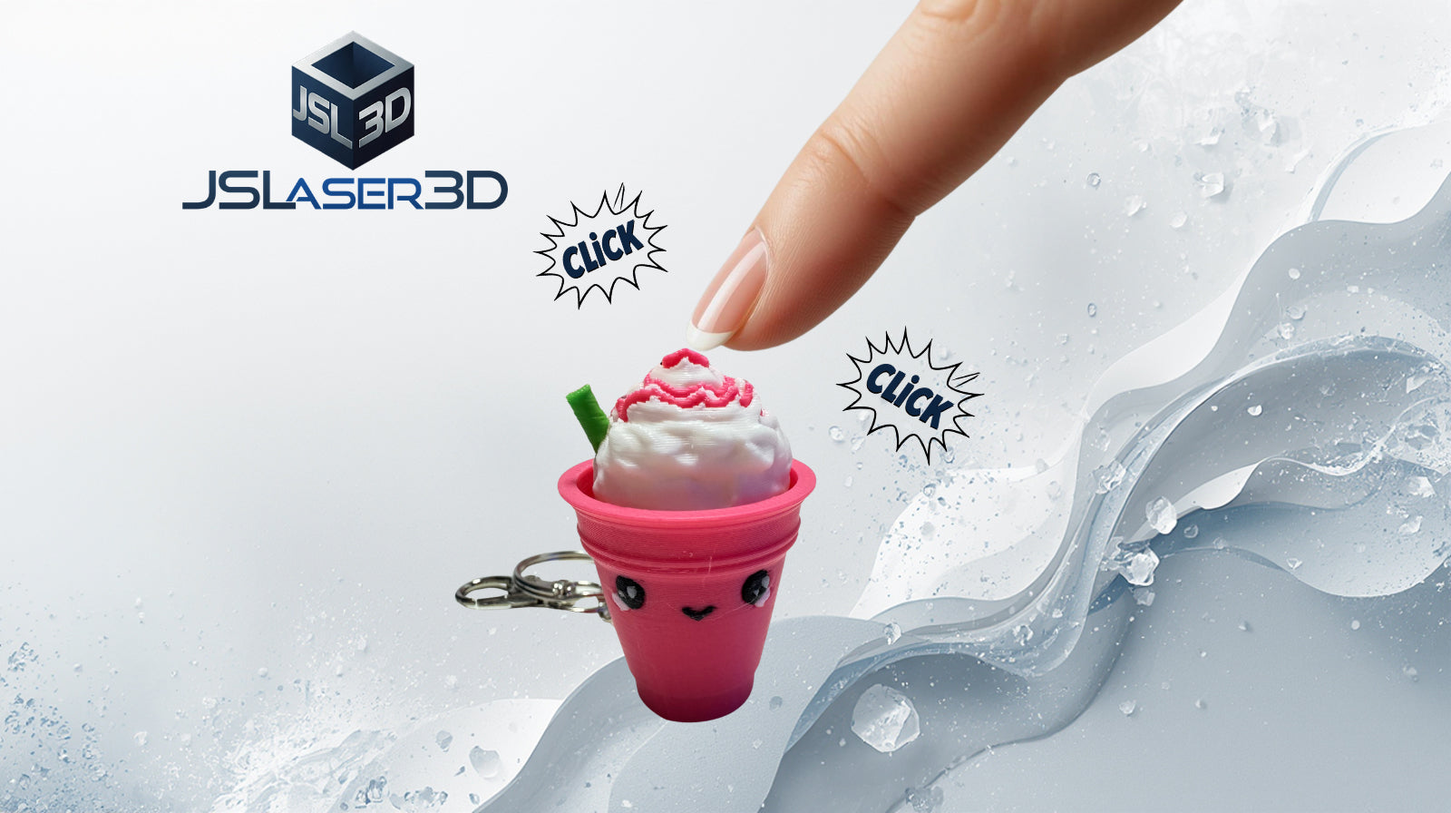 Frappe Clicker Keychain