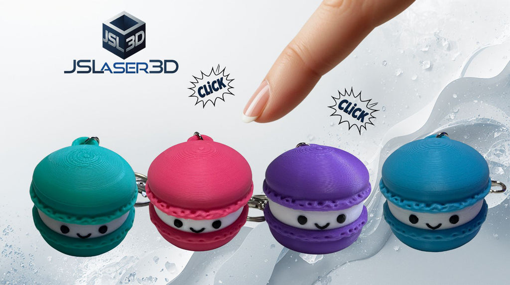 Macaron Clicker Keychain