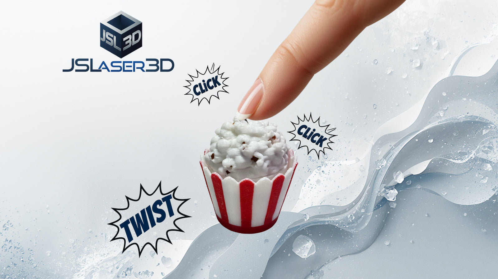 Popcorn Twisty Clicker Keychain