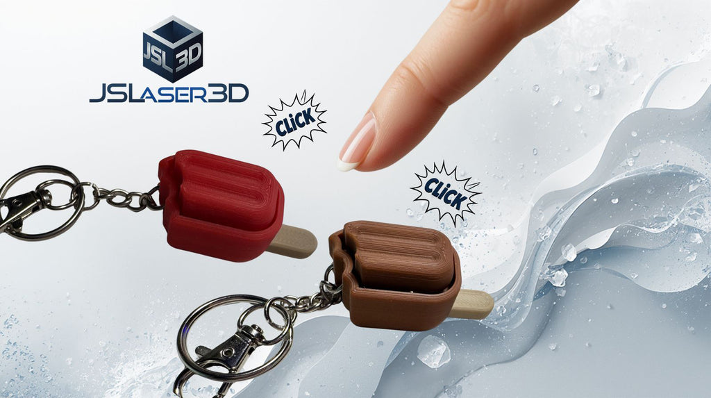 Popsicle Clicker Keychain