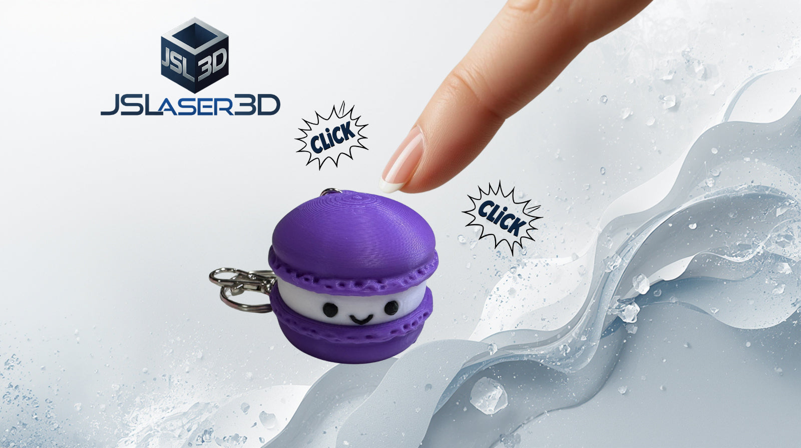 Macaron Clicker Keychain