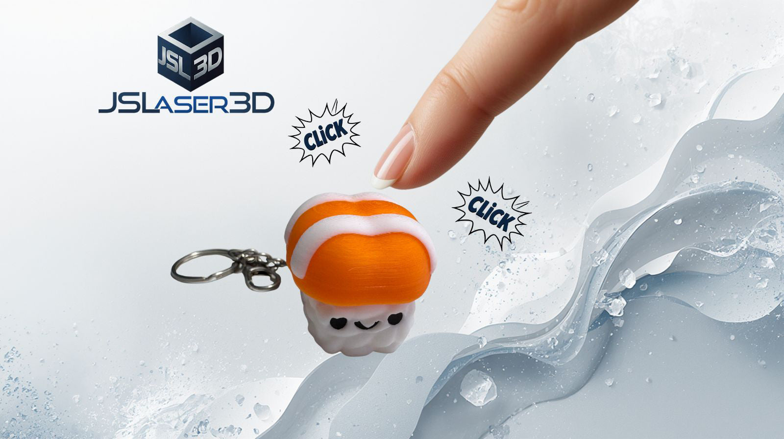 Sushi Clicker Keychain