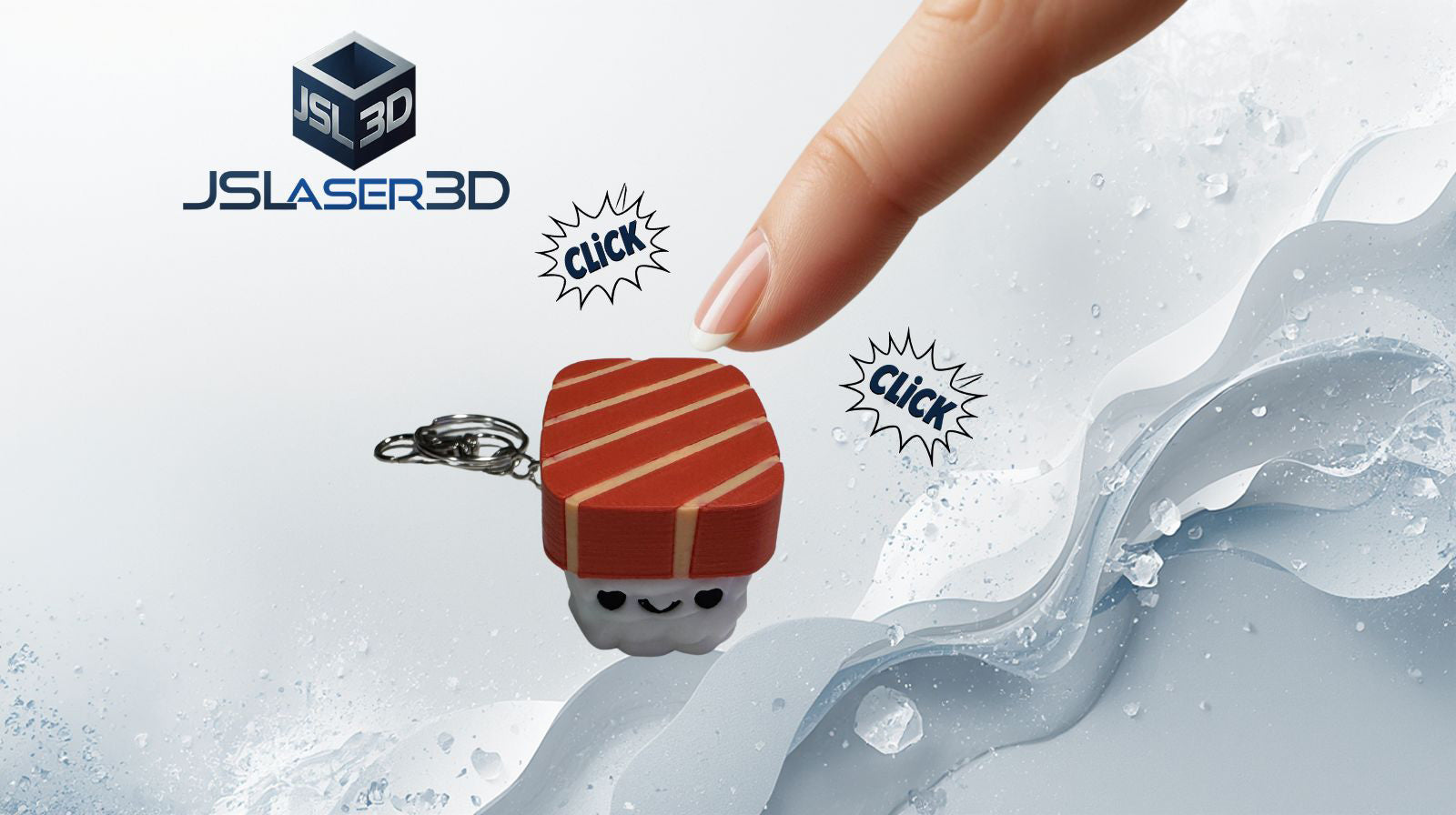 Sushi Clicker Keychain