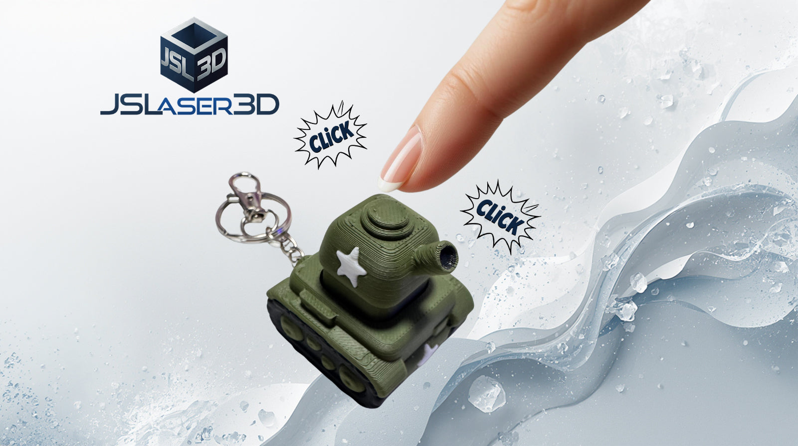 Tank Clicker Keychain