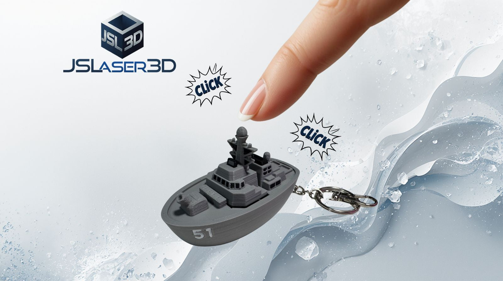 USS Arleigh Burke Clicker Keychain
